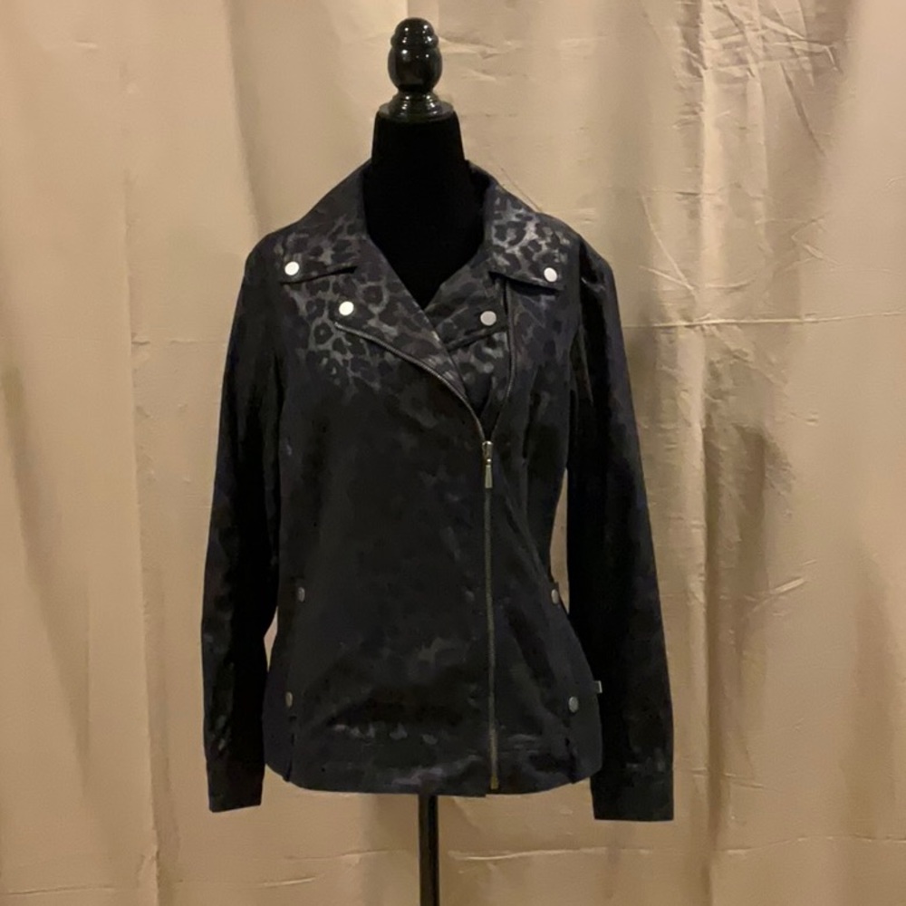 Leopard Moto Jacket
